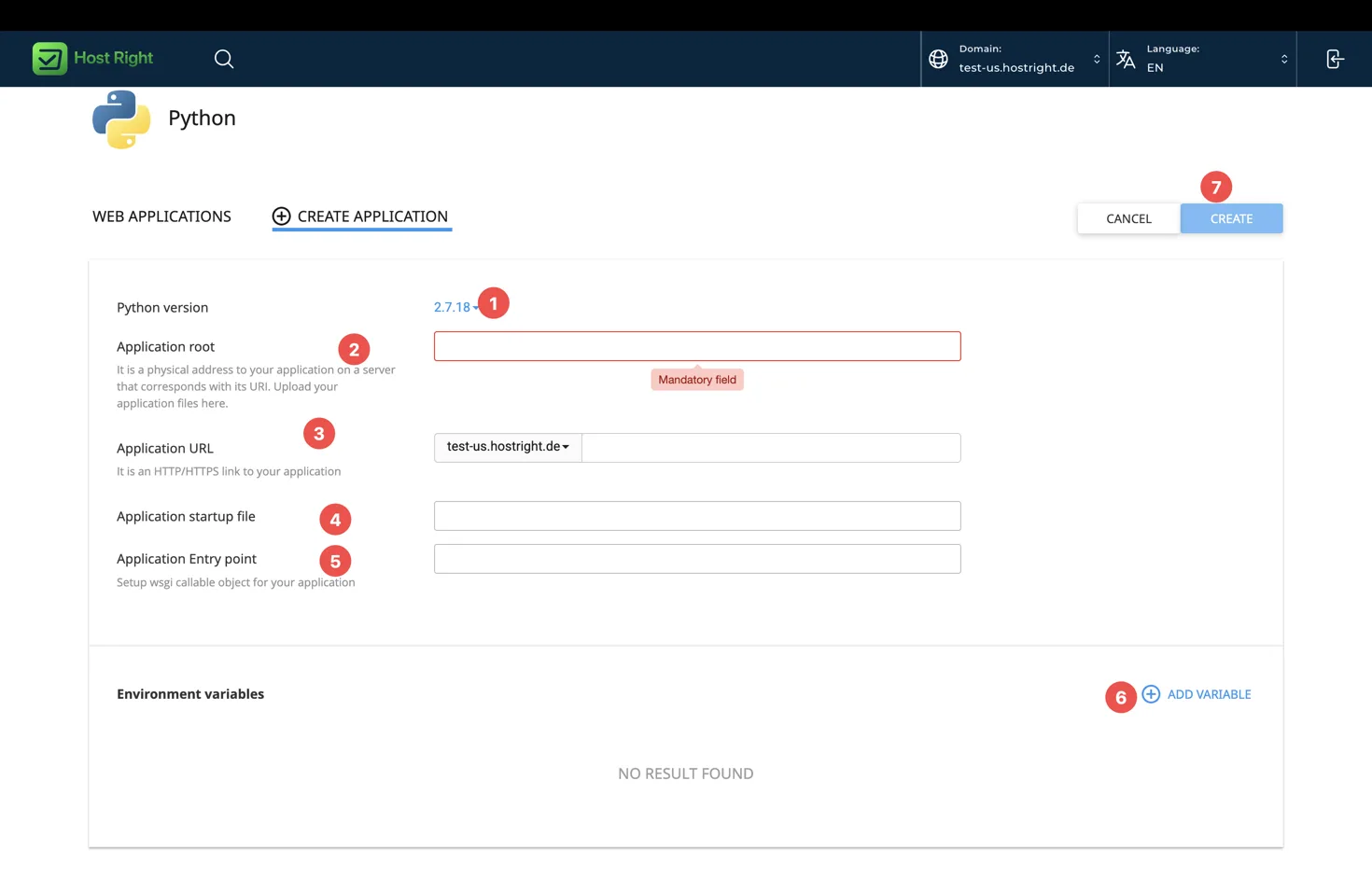 Create a Python application