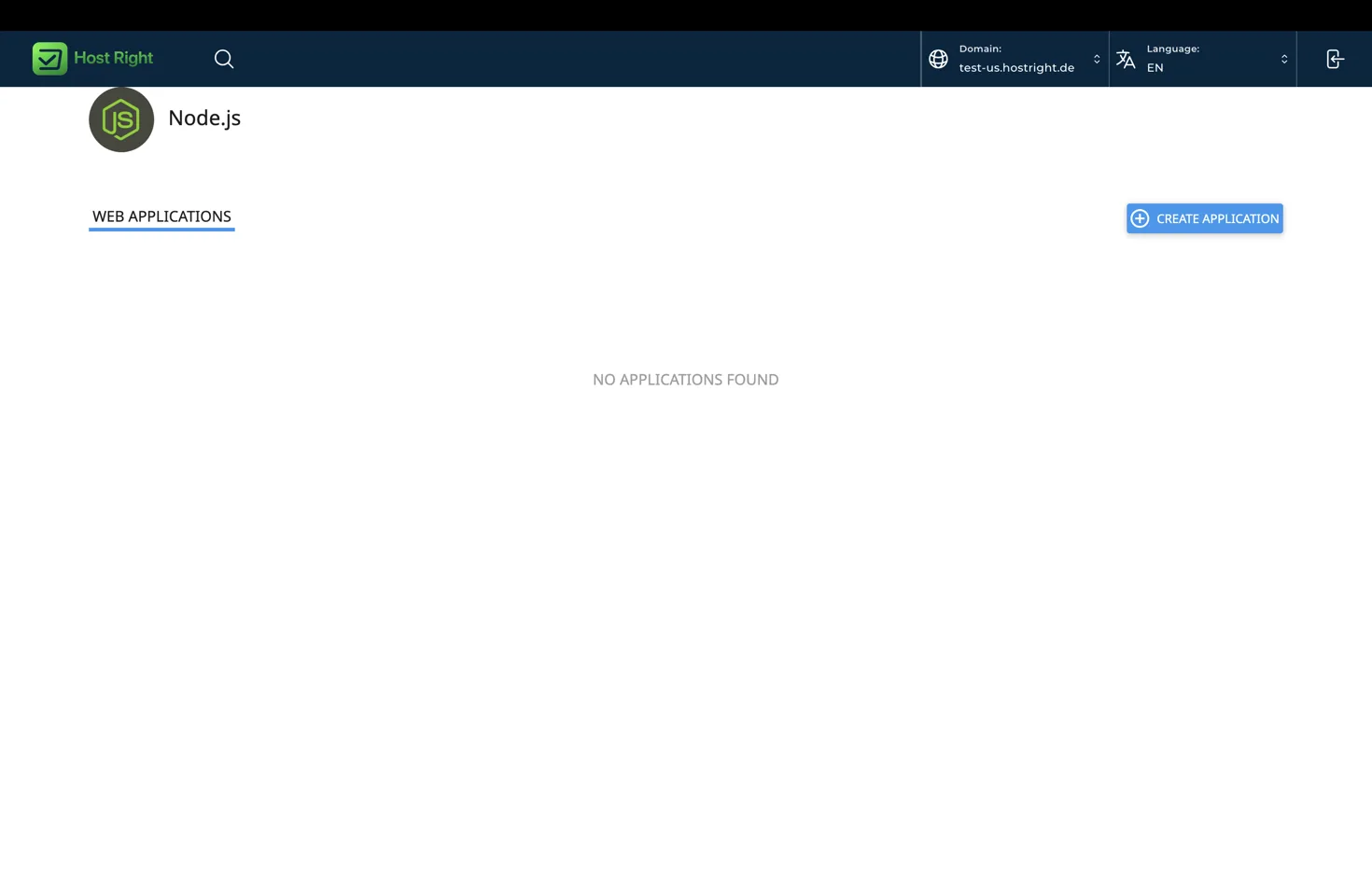 Node.js applications list